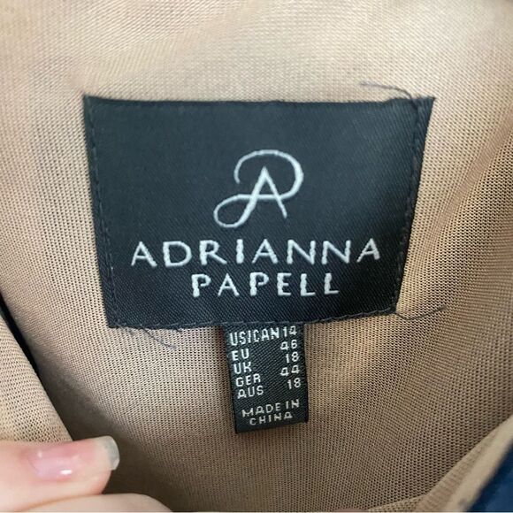 Adrianna Papell Women's Colorblocked Matte Jersey Fit and Flare Women's 14 NWT - Picture 6 of 10